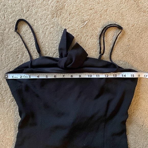 LUCY IN THE SKY DOUBLE TIE BACK RUFFLED HEM MINI DRESS - Picture 4 of 10